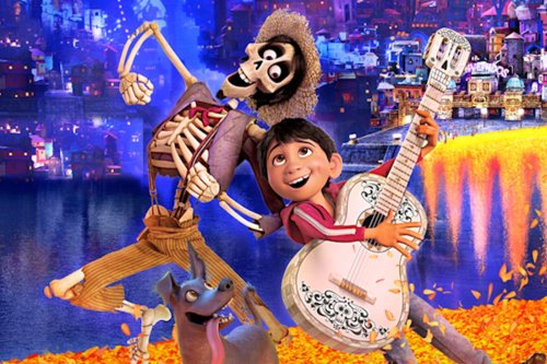 Los protagonistas de Coco, una de las películas para trabajar la pérdida y el duelo con niños.