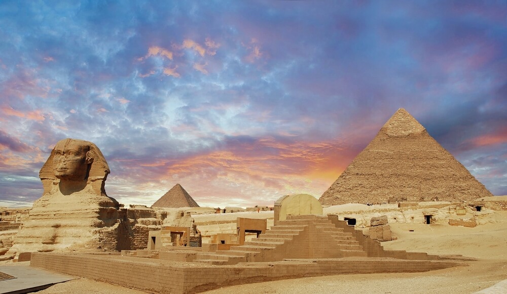 Pyramides d'Egypte.