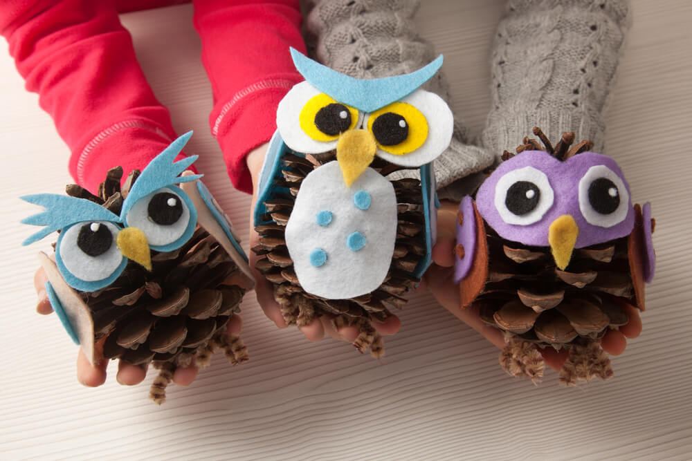 Pinecone owls.