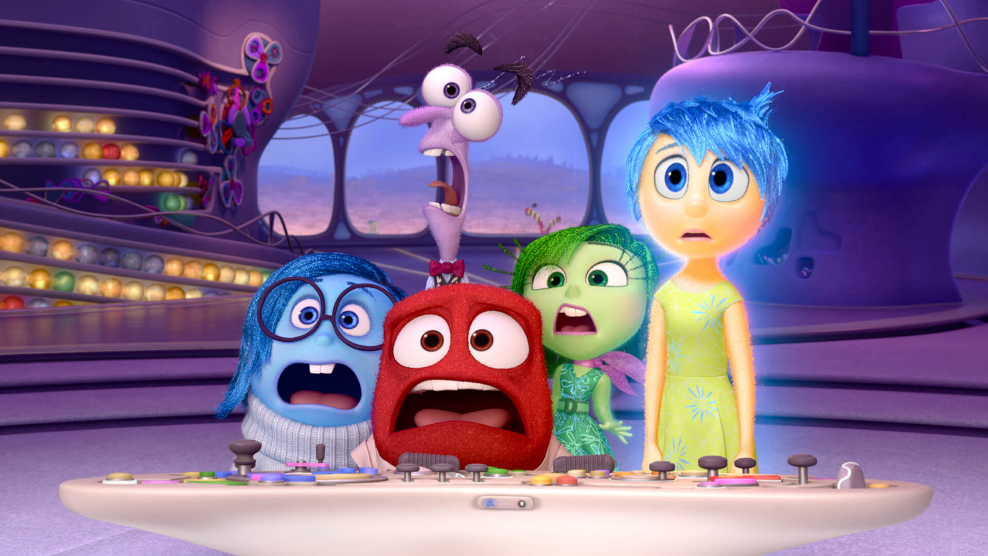 The four emotions represented in "Inside Out"
