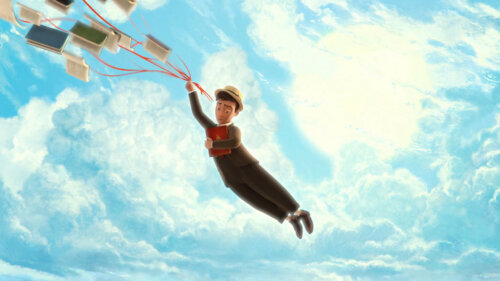 Los fantásticos Libros Voladores del Sr Morris Lessmore, corto para fomentar la lectura en niños.