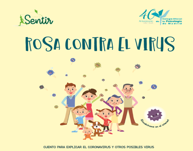 Rosa contra el virus: el cuento para que los niños entiendan la situación