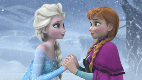 Ana y Elsa, las protagonistas de las manualidades y de la película del mundo de Frozen.