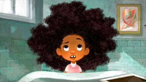 Zuri, la protagonista del cortometraje Hair Love.