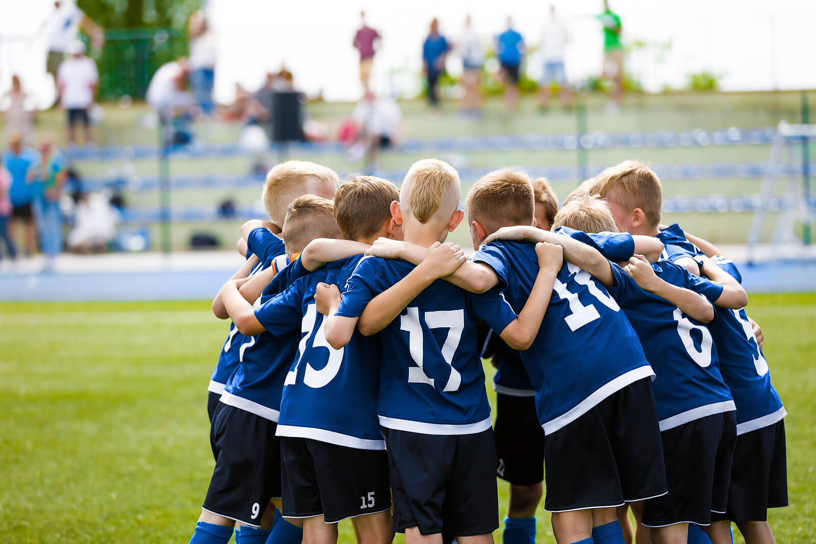 Equipo de fútbol infantil.