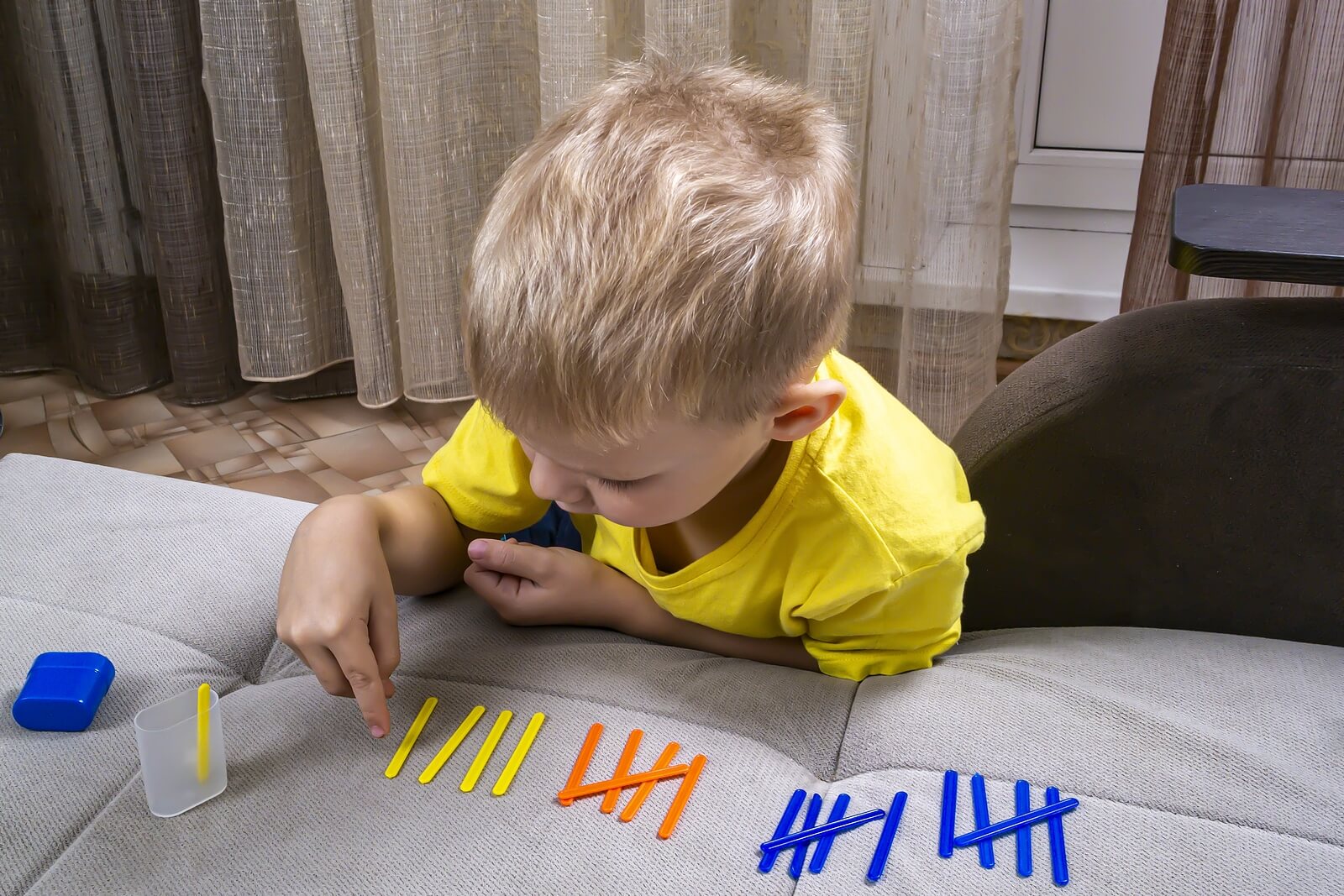 número de matemáticas Niño pequeño niños lernspielzeug knobless cilindros 