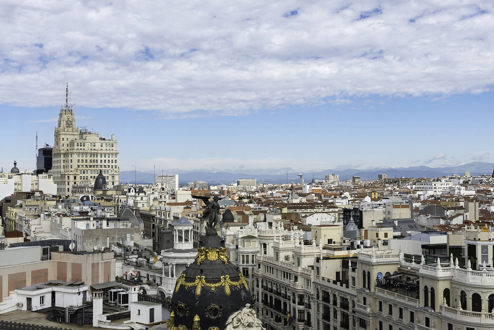 Vista panorámica de Madrid.