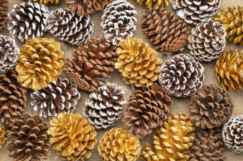 4 manualidades hechas con piñas