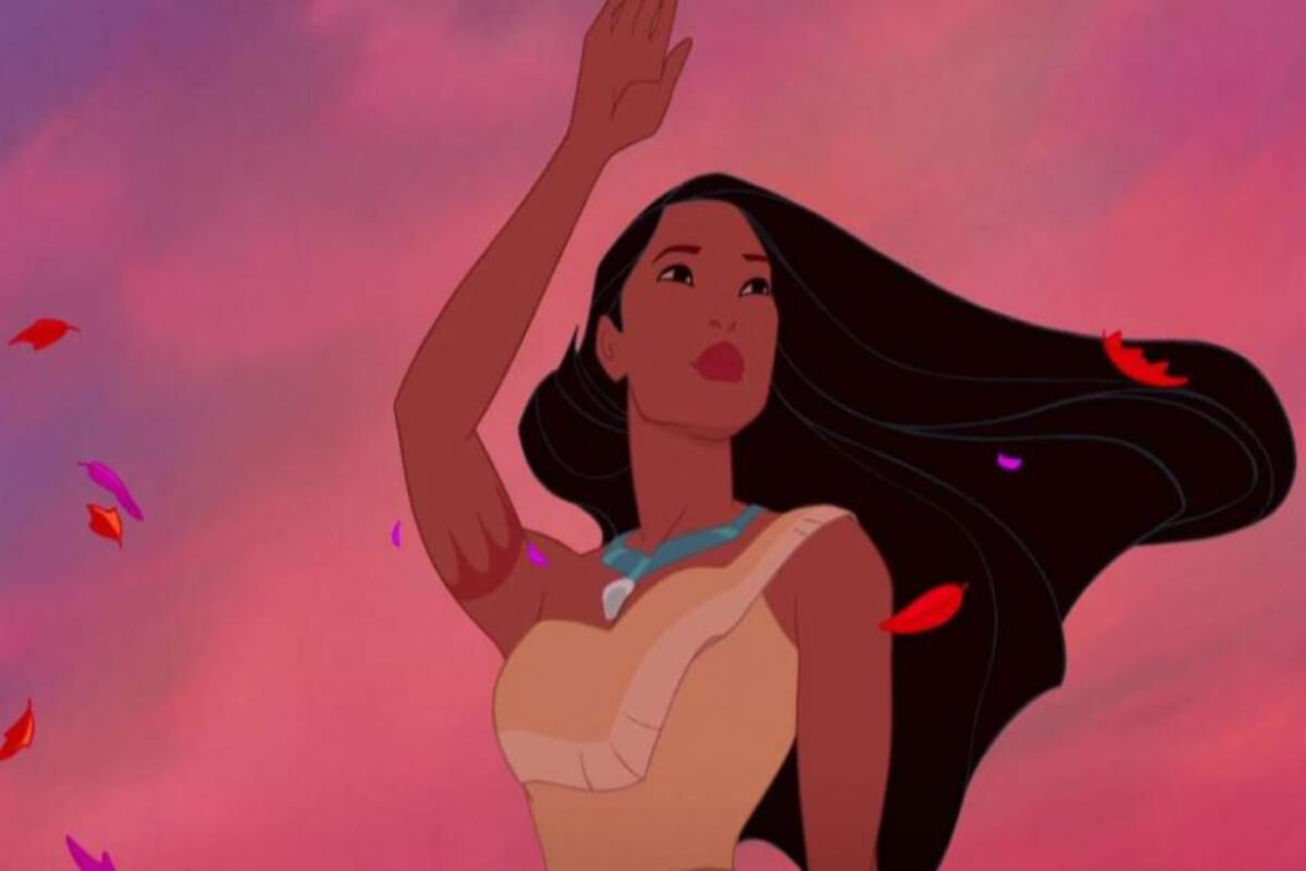 En bild på Pocahontas från Disney-filmen
