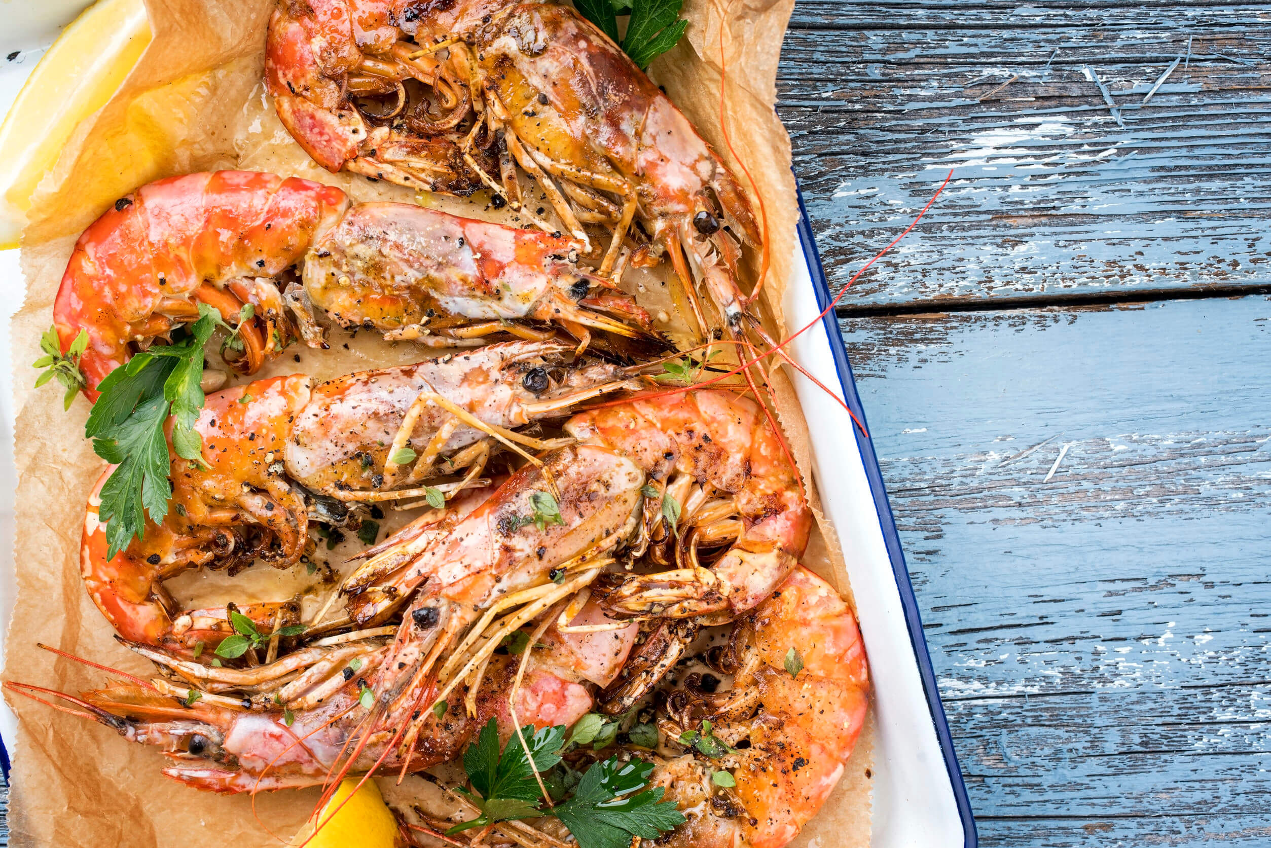 Marisco a la plancha.