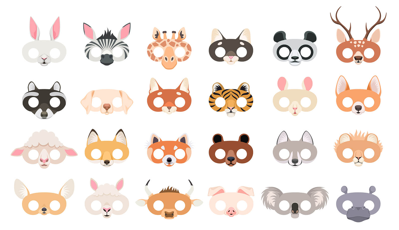Masques d'animaux.