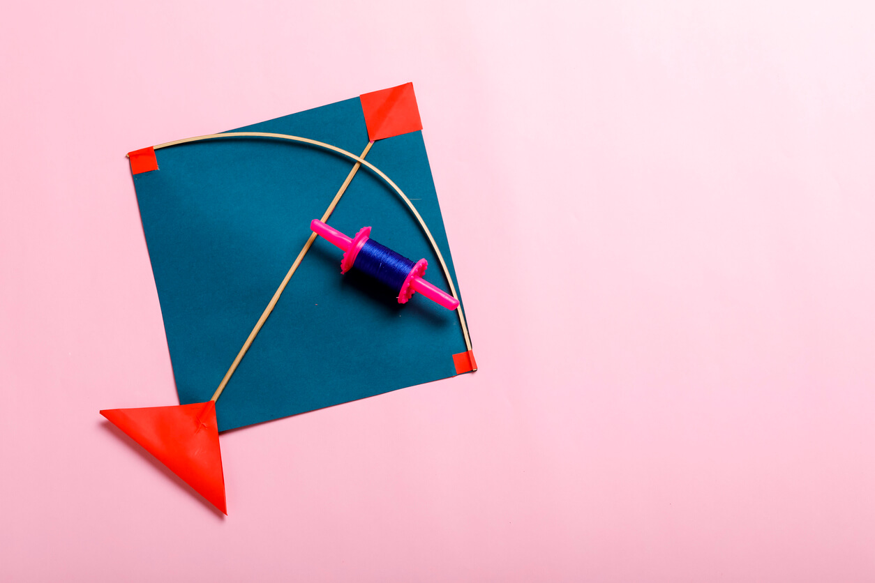 Cerf-volant fait maison.