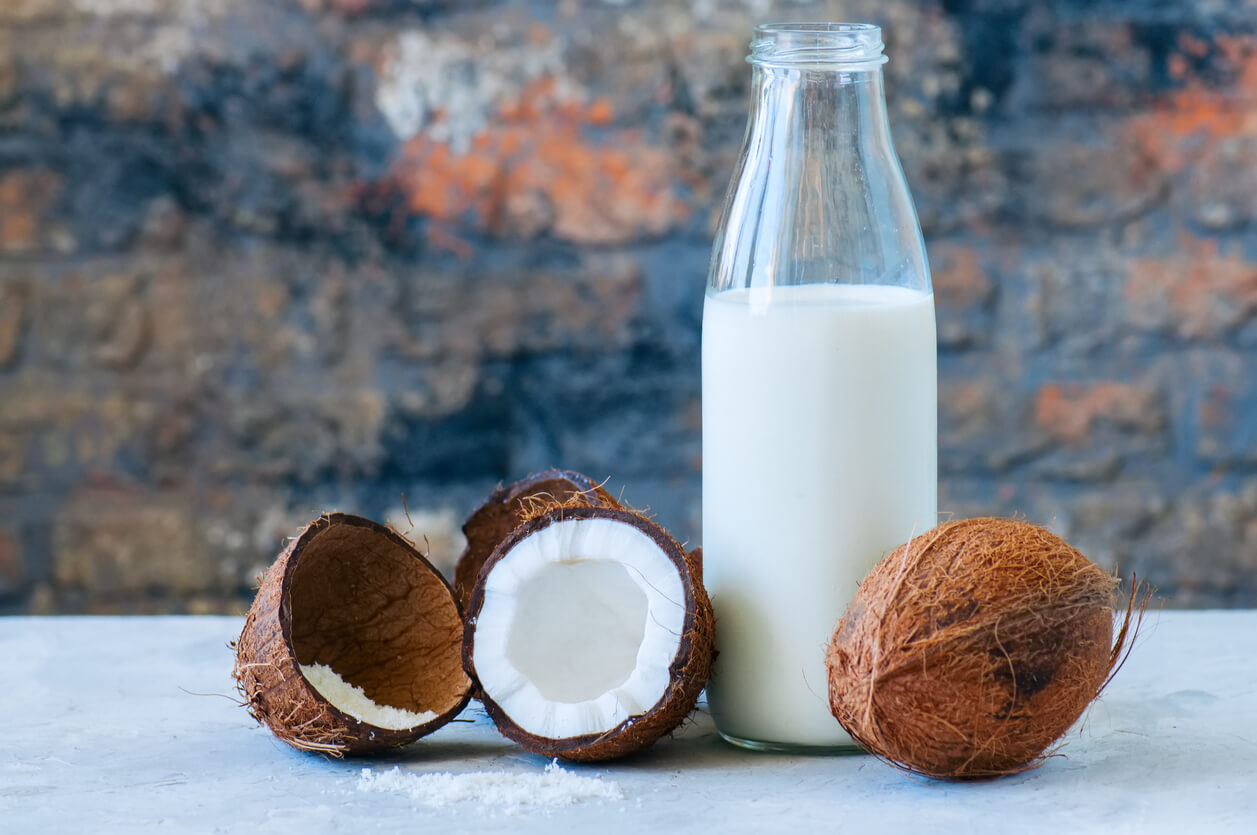 Coconuts and coconut milk.