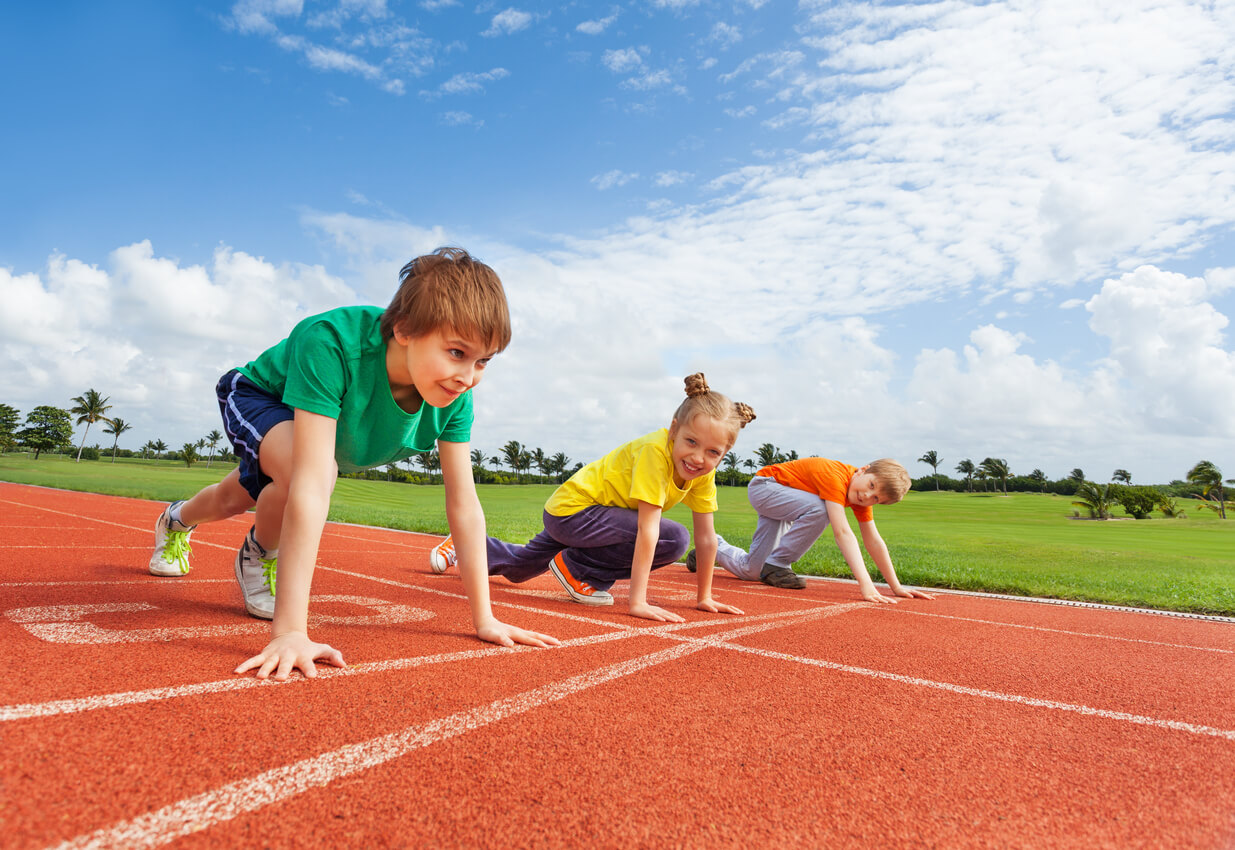 El atletismo es uno de los mejores deportes para niños nerviosos.