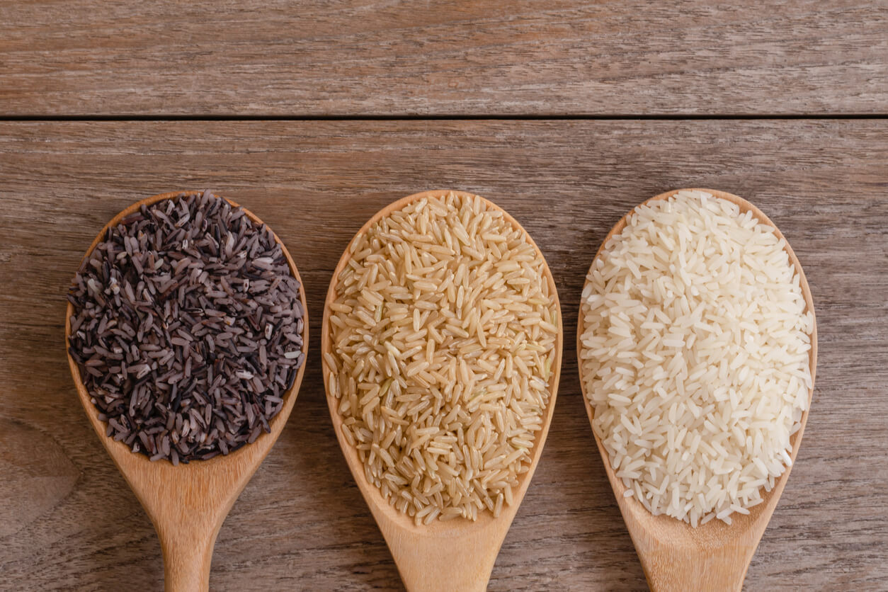 Riz de différents types.