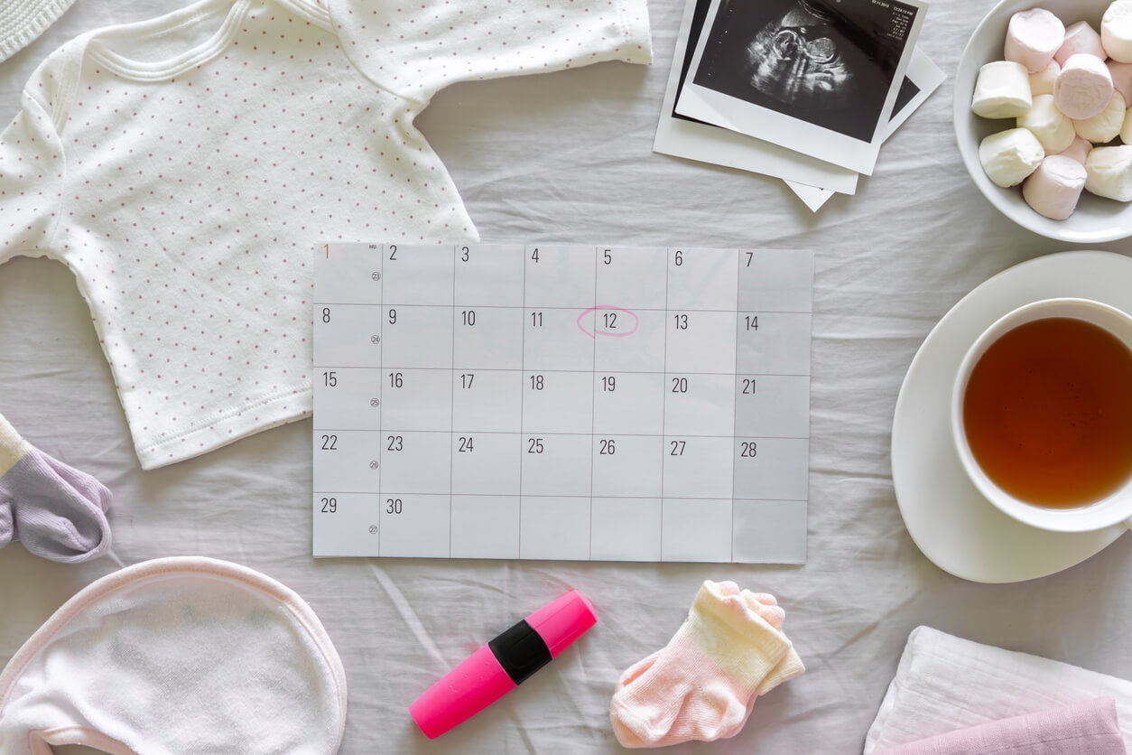 lista de pendientes calendario agenda embarazo embarazada te ropa bebe mesias ecografia dias mes año fecha