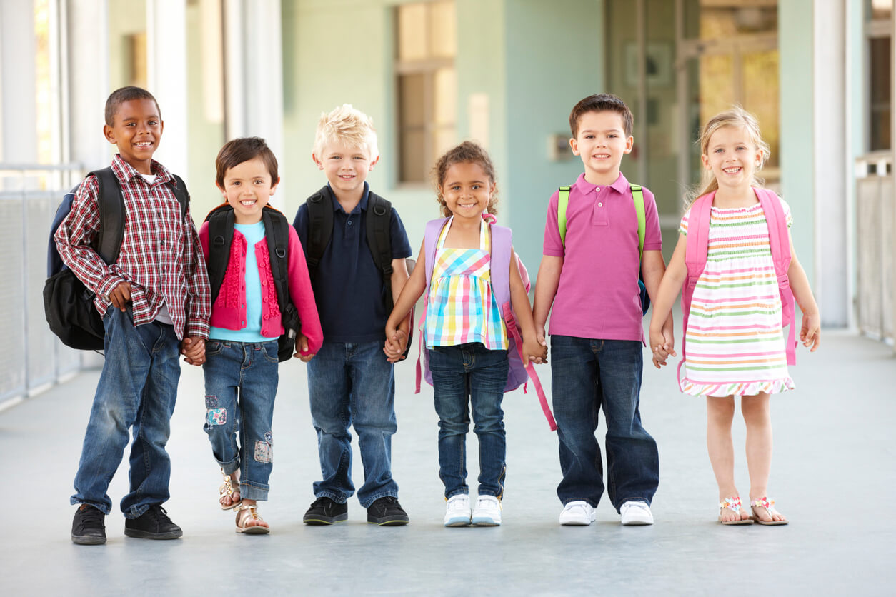 Young children from different cultures and backgrounds.