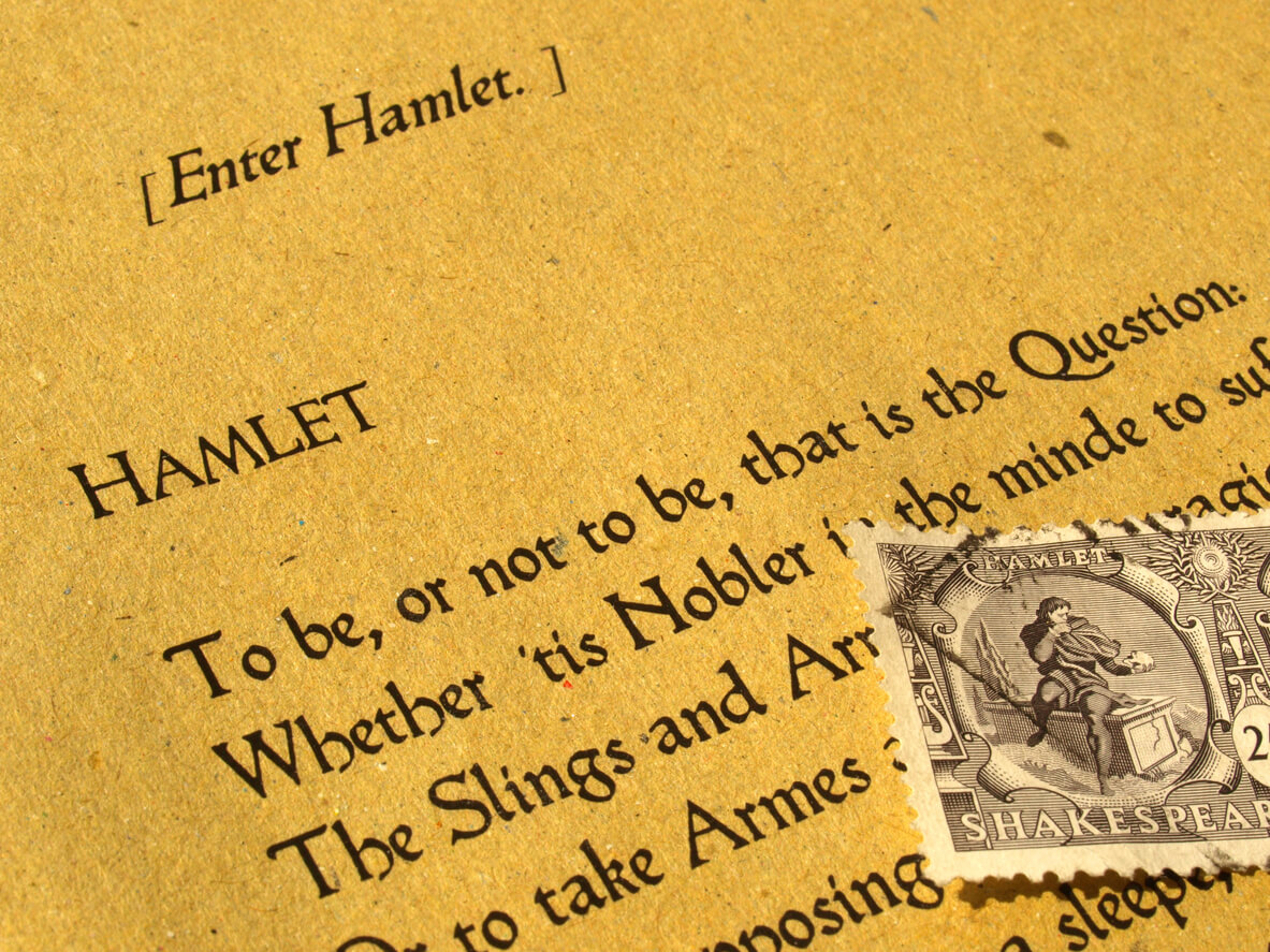 A page from Hamlet.
