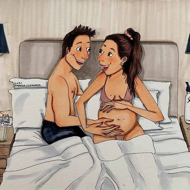 coup de pied du bébé