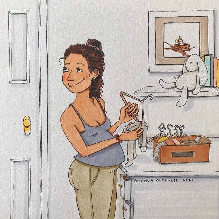 préparatifs pour la maternité