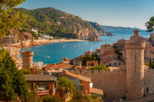 tossa de mar costa brava cataluna girona espana