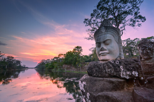 puerta angkor thom camboya