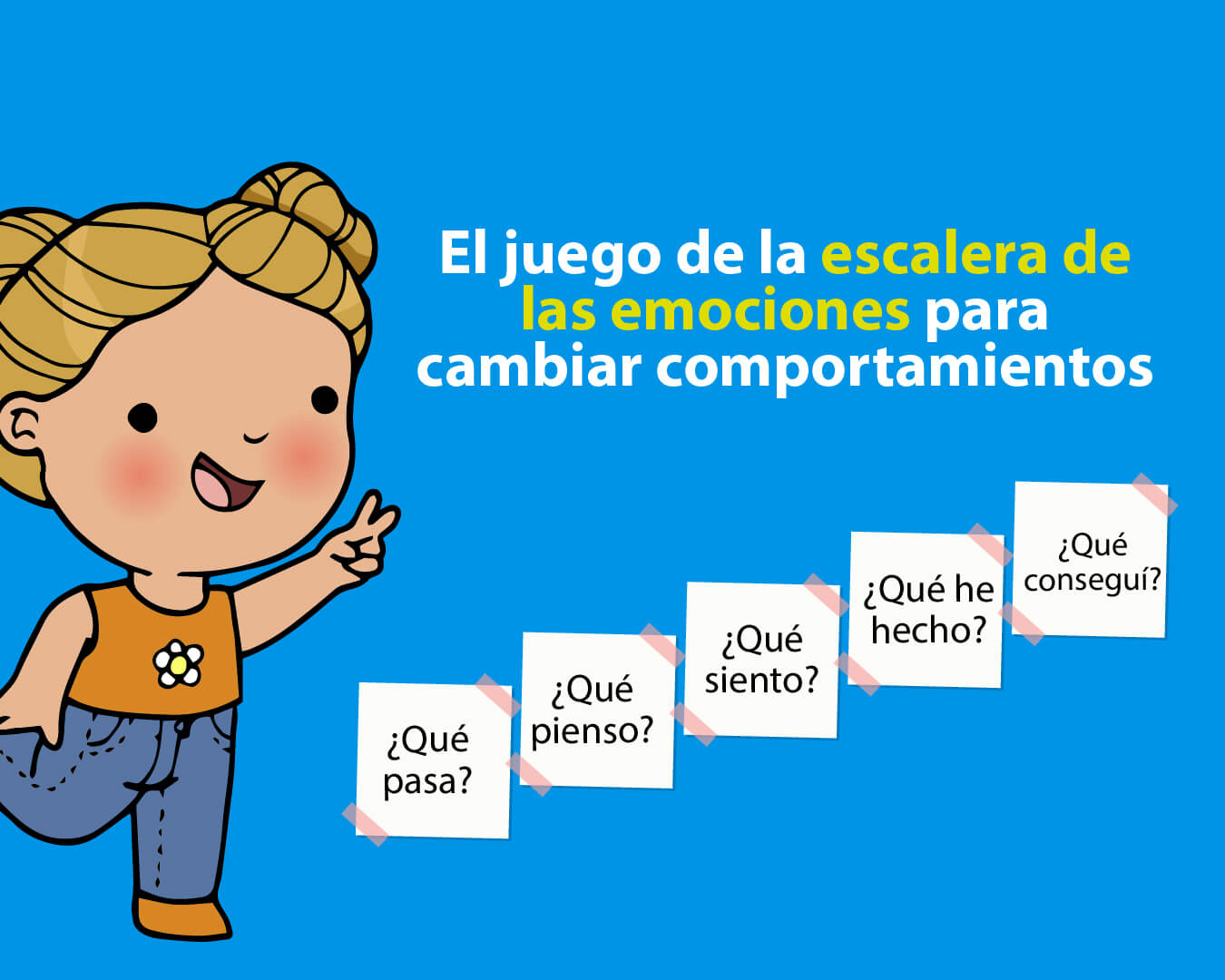 Juego: escalera de las emociones para cambiar el comportamiento del niño