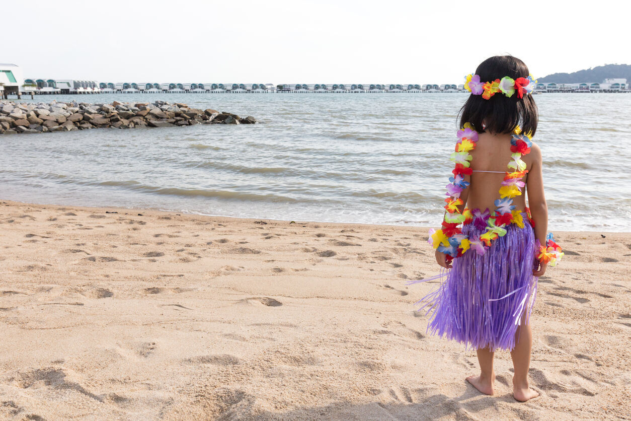tenue de plage hawaïenne
