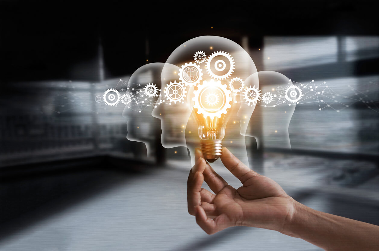 innovation de lumière d'ampoule de cerveau