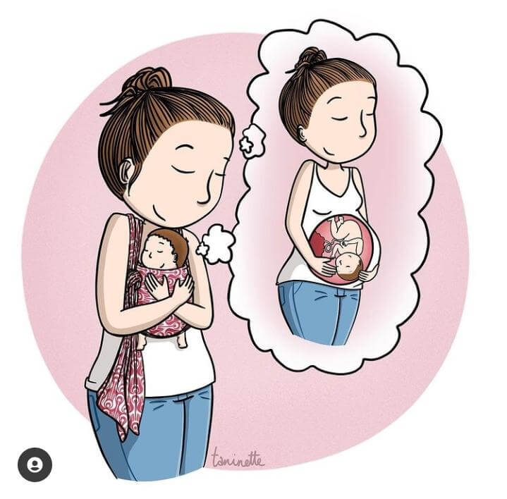 Hermosas ilustraciones sobre la lactancia materna