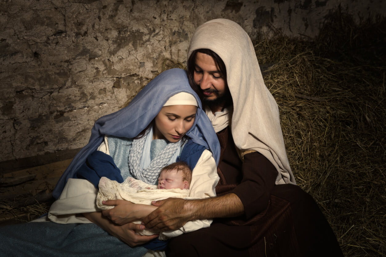 Representação de Jesus, Maria e José