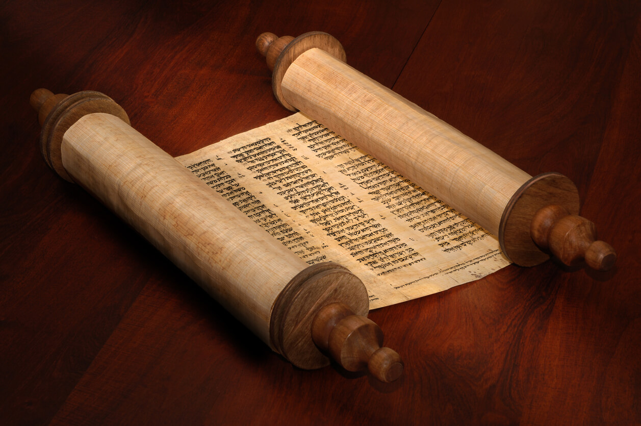 A biblical scroll.