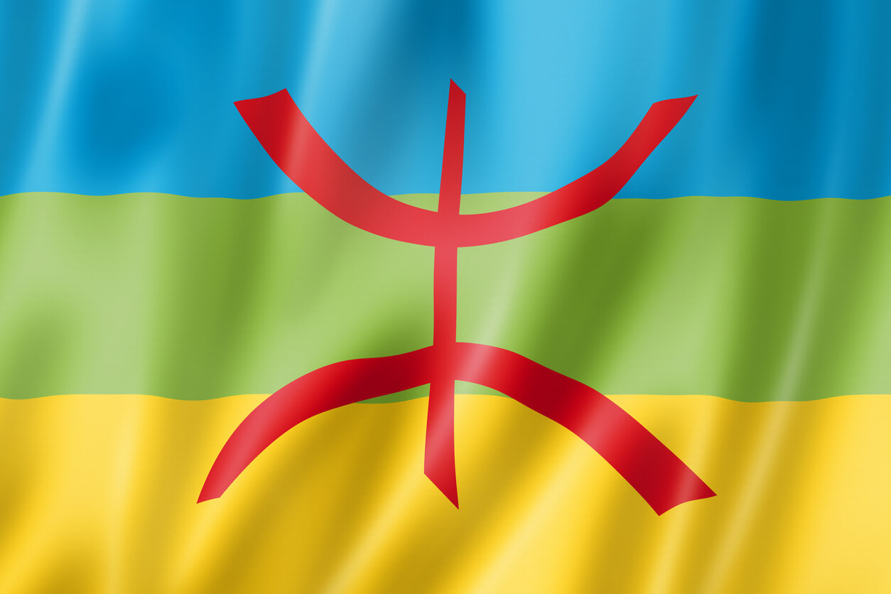 The Berber flag.