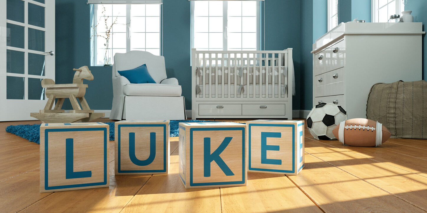 cuarto de bebe nombre lucas luke