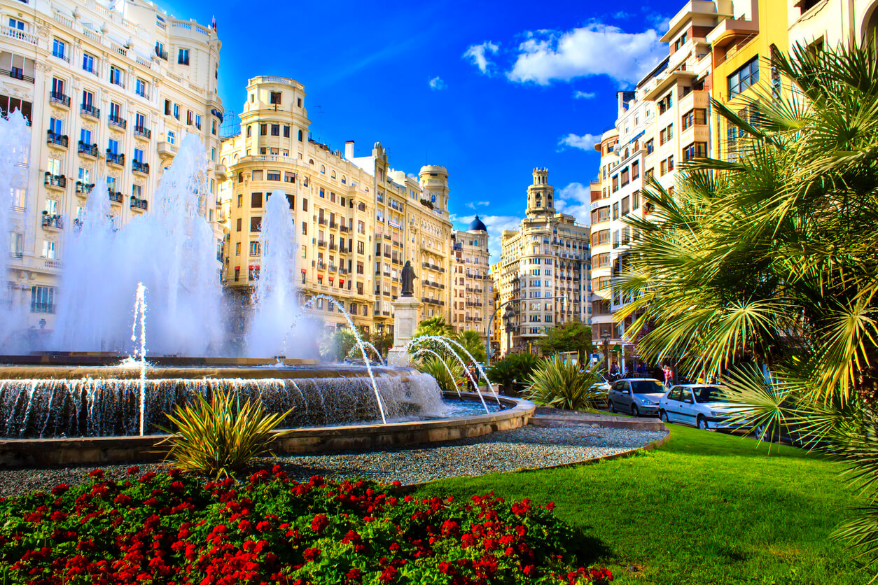 A fountain in Valencia.