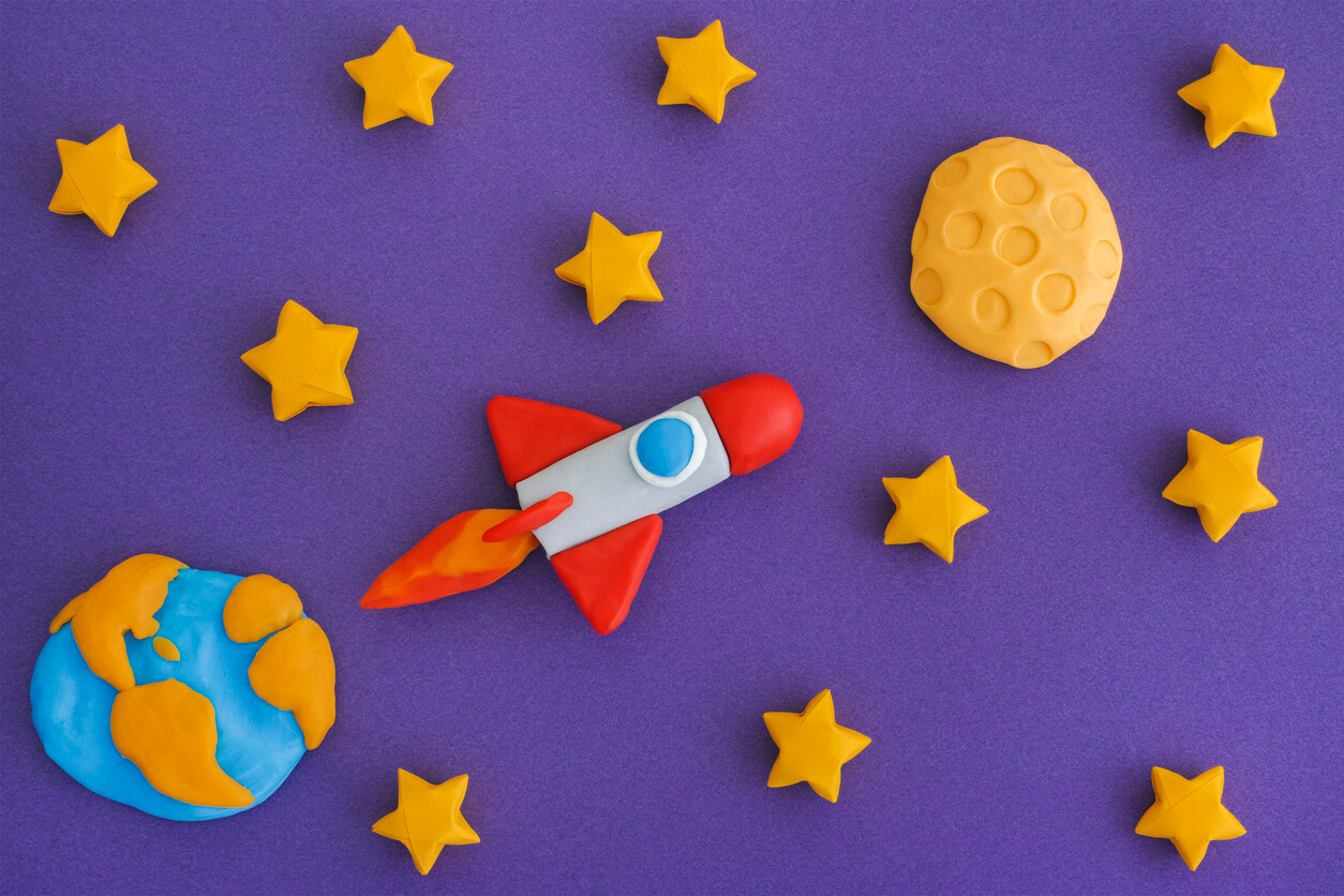 terre lune étoiles fusée spatiale inspiration spatiale