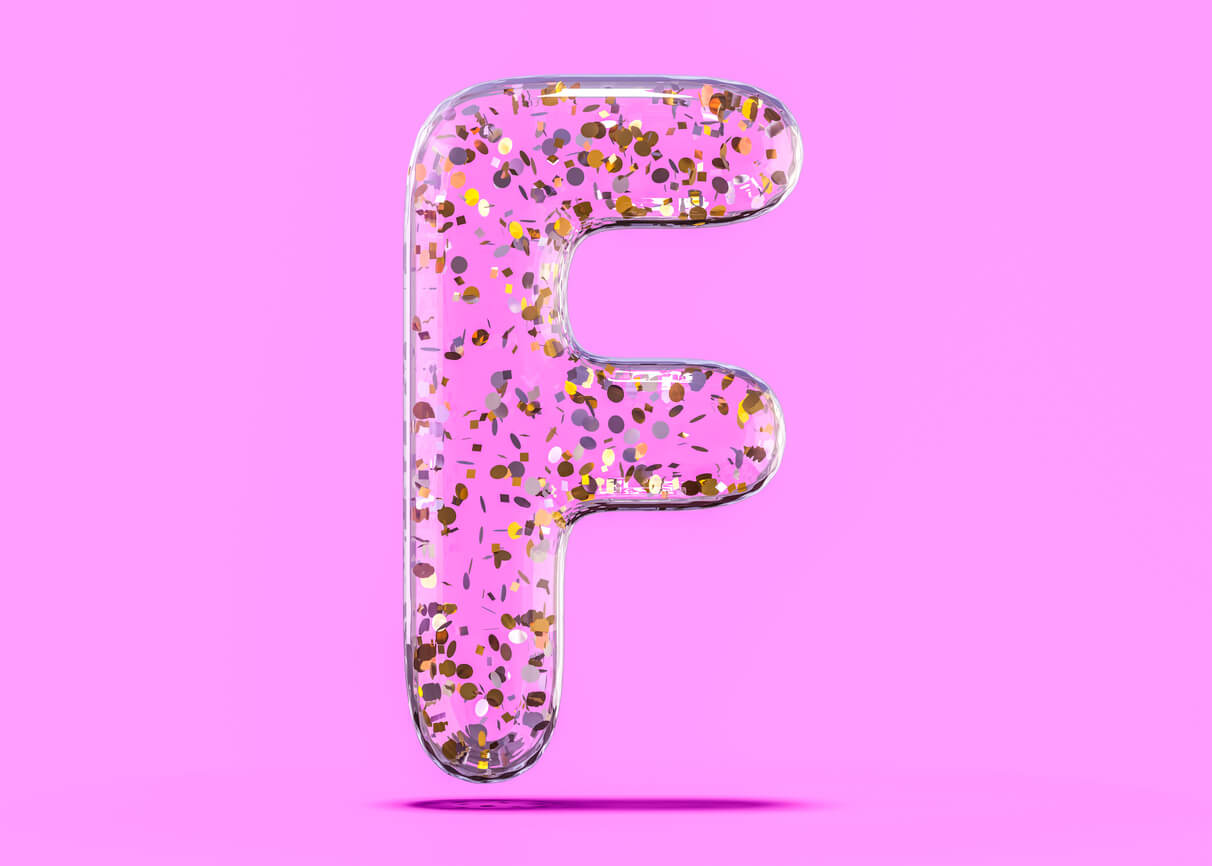 The letter F.