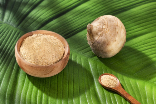 raiz y polvo de maca andina o ginseng peruano