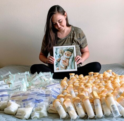 Madre dona 17 litros de leche materna después de la muerte de su bebé para ayudar a otros recién nacidos