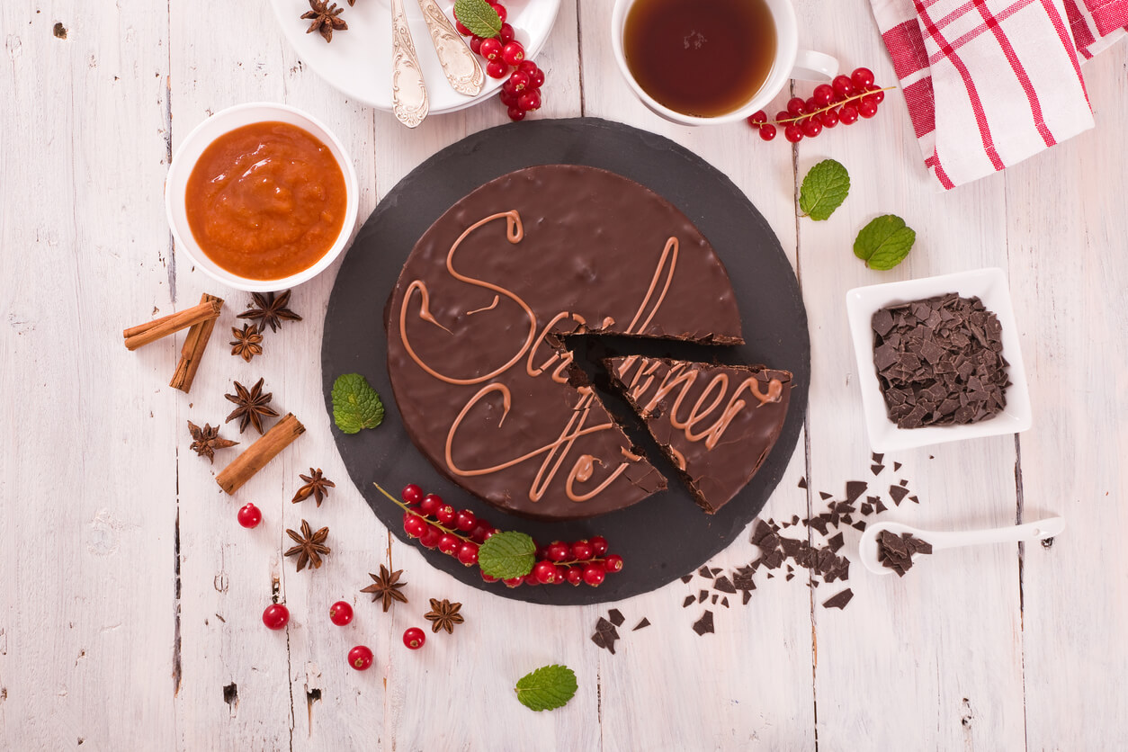 Heerlijke taart met cacao