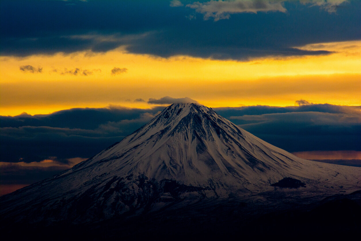 Een berg in Armenië