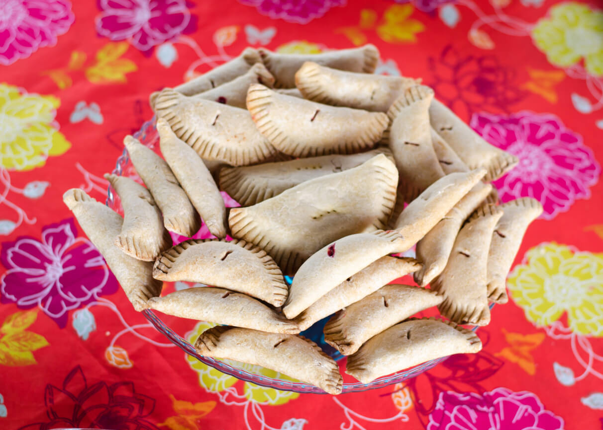 Homemade empanadas.