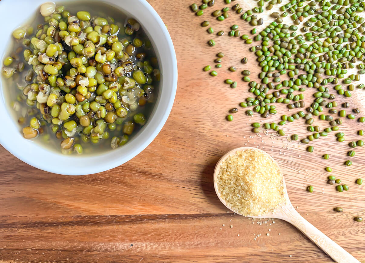 soupe soja vert haricots mungo