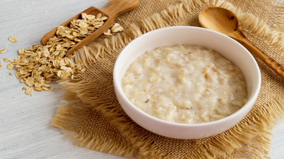 Papilla de avena para bebés
