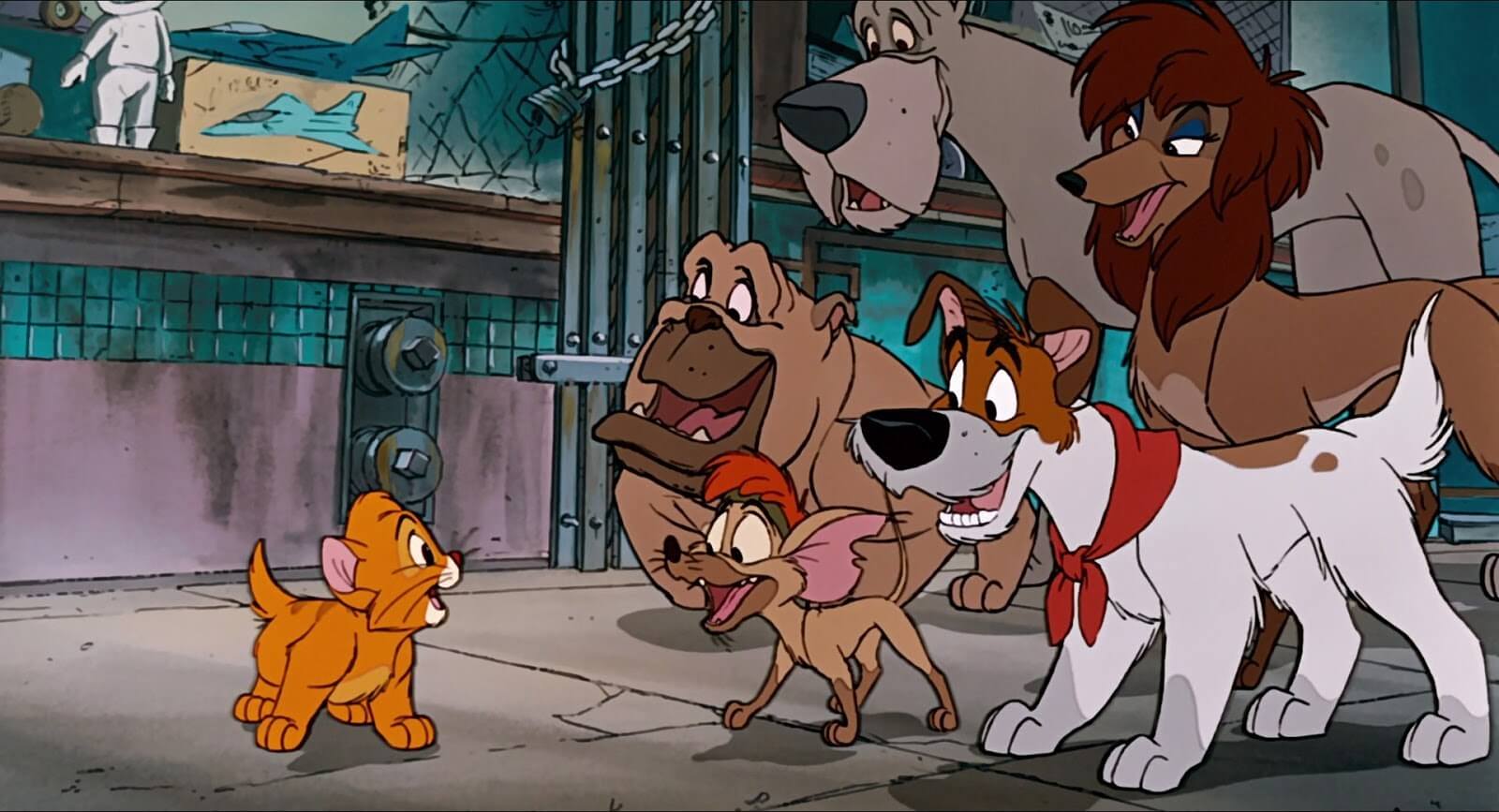 Película de Disney, Oliver y su pandilla.