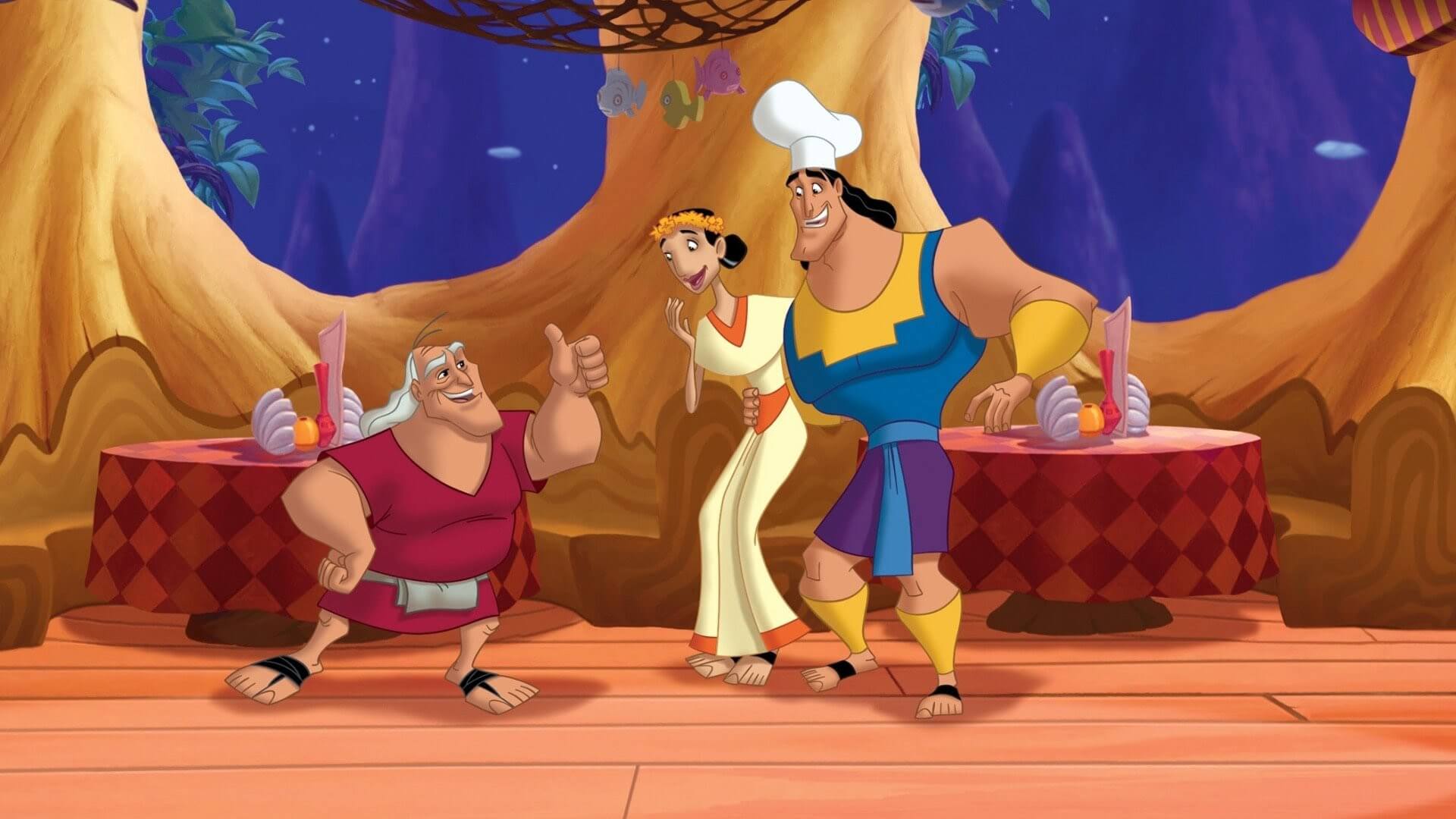 Las aventuras de kronk Disney.