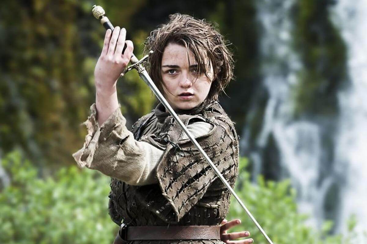 The character of Arya Stark, from the Game of Thrones.