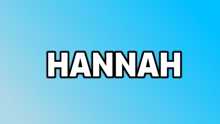 Origen y significado del nombre de Hannah