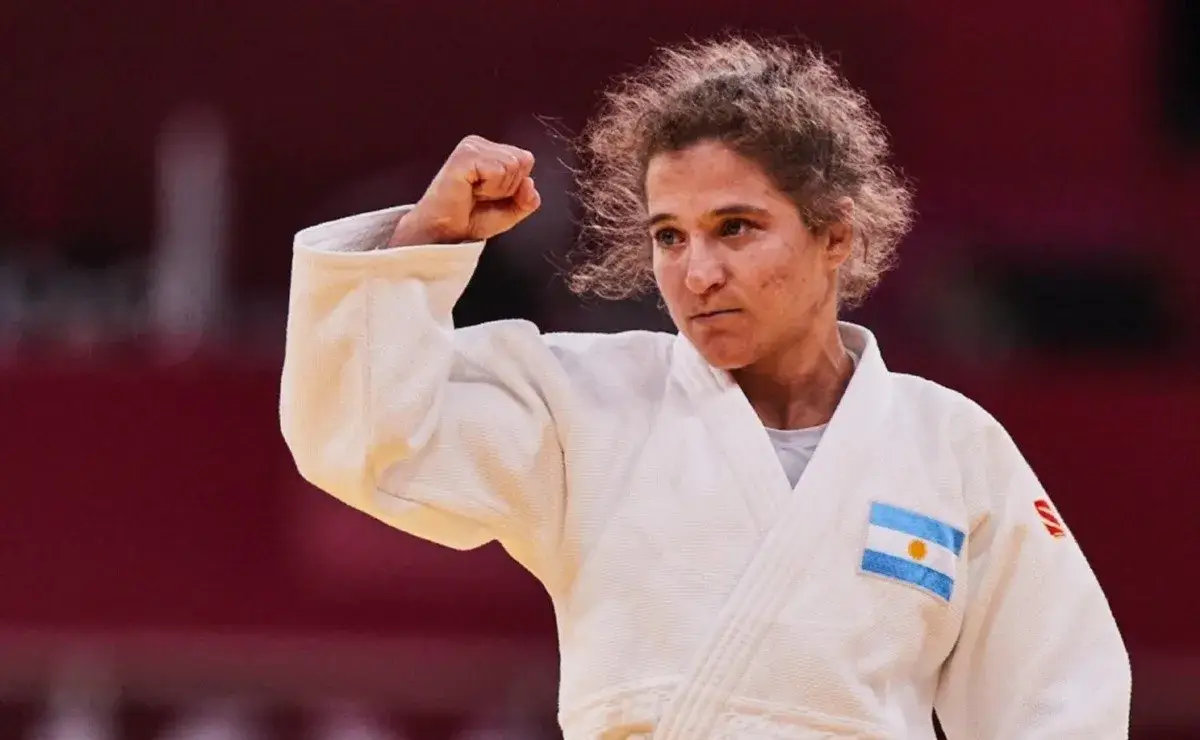 La judoka argentine Paula Pareto.