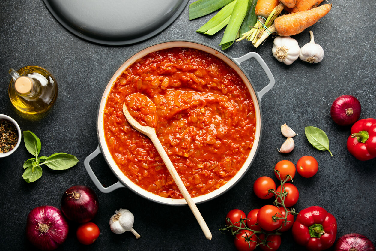 Sauce tomate maison.